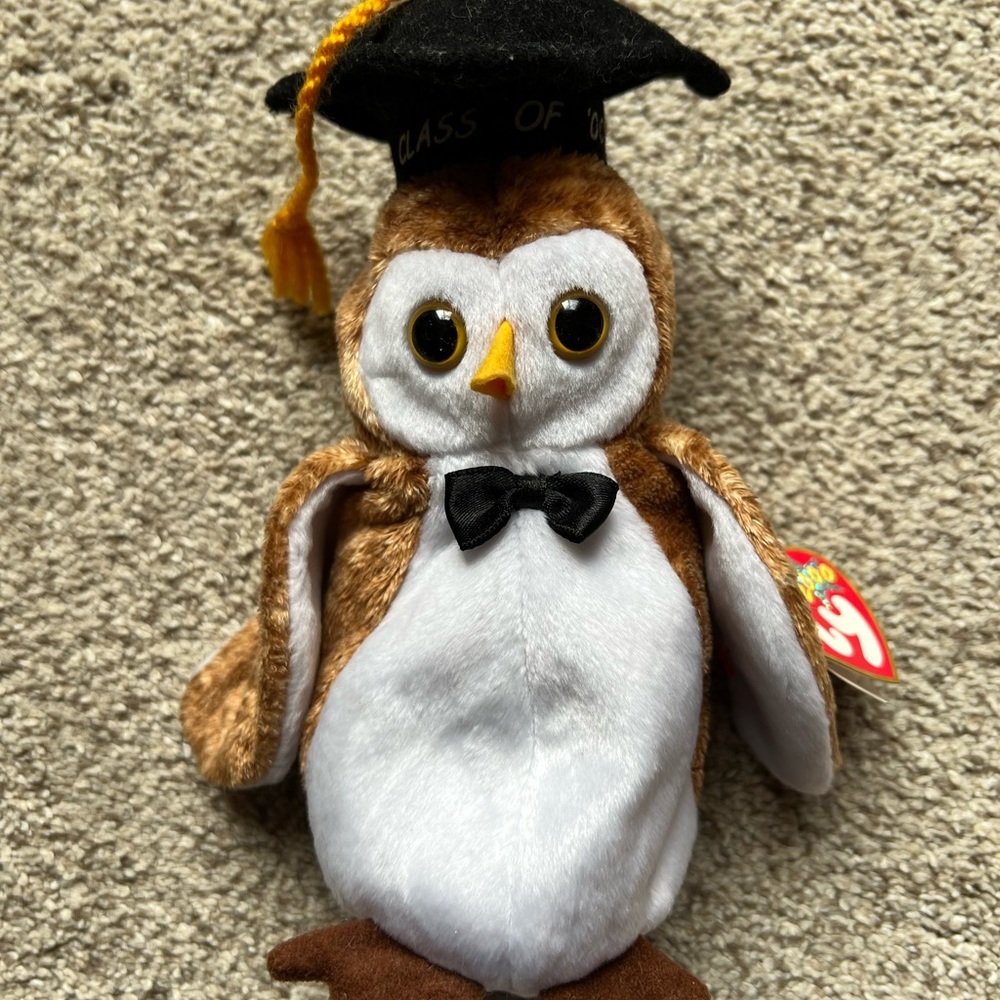 TY Beanie Baby Wisest The Owl